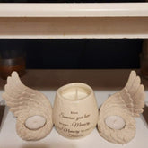 Angel Wings Tealight Set,Candle Holder Figurine Home Decoration