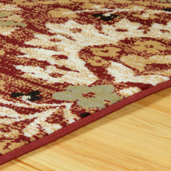 Augusta Oriental Floral Indoor Area Rug, Red, 4' x 6'