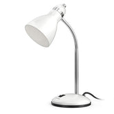 Eye Caring Metal Desk Lamp, Adjustable Goose Neck