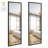 2 Packs 14x48 Inch Wall Mirrors Full Length, Black