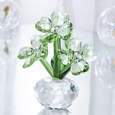 Crystal Flower Dreams Four-Leaf Clover Figurine