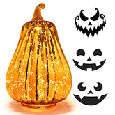 Halloween / Thanksgiving Decoration Mercury Glass Pumpkin w/ Light