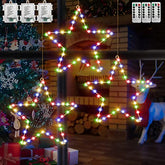 3PCS 45 LEDs Christmas Star Window Lights Decoration