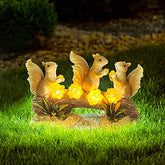 Solar Garde Decoration - Statue Squirrel w/ Cute Lights
