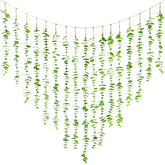Hanging Wall Decor Artificial Boho Decor Fake Eucalyptus Vine Decoration for Bathroom Bedroom Farmhouse