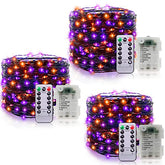 3 Set Halloween Lights, w/ Remote & Timer 8 Modes Total 180 LED 59 Ft