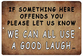 Funny Sarcastic Metal Tin Sign Wall Decoration