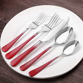 20-Piece Stainless Steel Flatware Set Service for 4, Mirror Polished, Dishwasher Safe