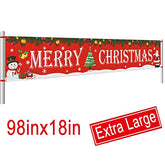 Large Merry Christmas Banner