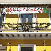 120" x 20" Large Merry Christmas Banner Decoration