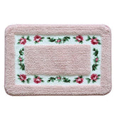 Rose Flower Super Soft Bathroom Rugs (15.7 x 23.6 Inch)