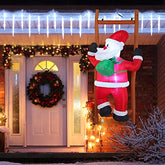6 FT Tall Inflatable Climbing Santa with Build-in LEDs