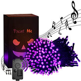 82 FT 200 LED Halloween String Lights & Spooky Music Motion Sensor