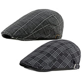 Mens Newsboy Hat Adjustable Breathable