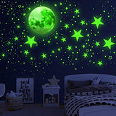 1108 Pcs Glow in The Dark Stars & Moon Wall Decal
