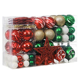 103-Pack Assorted Christmas Ball Ornaments