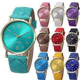 10 Pack Women Watches Roman Leather Band Analog Quartz Wrist Watch