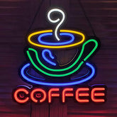 LED Neon Sign (Coffee Cup) Art Wall Lights