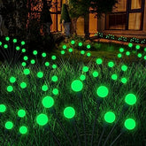 16LED Wind Dance Green Swaying Firefly Lights with Halloween Outdoor Waterproof Solar Garden Lights