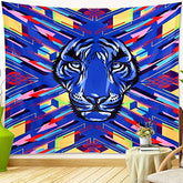 Colorful Cool Lion Tapestry 50x60"