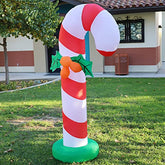 6 FT Christmas Inflatables Candy Cane w/ LEDs