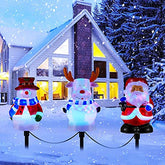 3 in 1 LED Christmas Pathway Lights Decoration