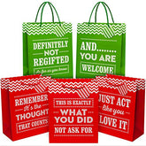 Christmas Large 13" Gift Bags - Pack of 5 - Funny Gift Wrap