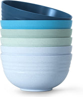6 Pcs Unbreakable Mixing Bowls Unbreakable Salad Bowls, 68 Ounces Microwave and Dishwasher Safe BPA-Free