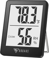 Digital Hygrometer Indoor Thermometer Humidity Meter Room (Black)