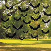 21PCS Hanging Bats Halloween Decorations Cute Eye Sticker, Yard Tree Lawn Porch Party Supplies