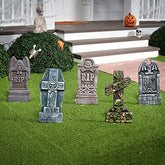 17�Halloween Foam RIP Graveyard Tombstones (5 Pack) Yard Signs