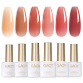 Summer Jelly Gel Nail Polish Set of 6 Colors
