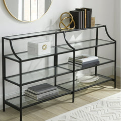 Nola Console Table, Black Finish -