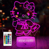 Kitty Lamp Cat Night Light Smart Touch & with Remote,7 Colors + 16 Colors Changing Opreated,Dimmable lamp .Christmas Gifts .Children's Day Gift .for Children's Room Decoration