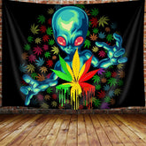 Cool Psychedelic Trippy Alien Tapestry Wall Hanging Home Decor 60X40Inches