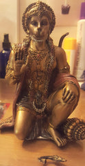 6 Inch Hanuman Indian Hindu God Resin Statue Figurine