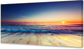 Blue Ocean Seascape Canvas Prints Wall Art Decoration 24x36"