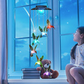 LED Hummingbird Color Changing Outdoor Indoor Waterproof Solar Wind Chimes