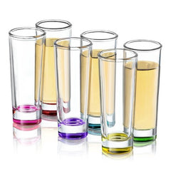 Colored Glass 2 oz. Shooter (Set of 6) Party Shot Glass