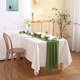 Chiffon Solid Color Table Runner