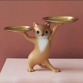 Cute Cat Resin Storage Decorations