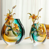 Enamel Colored Vase Ornaments