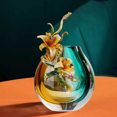 Enamel Colored Vase Ornaments
