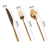 Exquisite Embossed Flatware 3Pcs Set