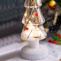 Glass Dried Flower Night Light