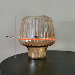 Hammered Glass Table Lamp