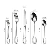 Hanging Hole Design Flatware 5 Pcs Set