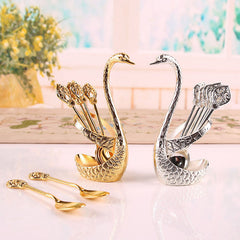 Luxury Swan Spoon Set