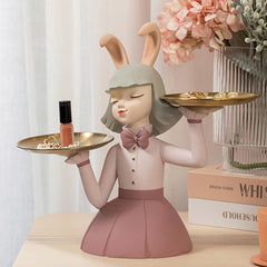 Rabbit Girl Resin Storage