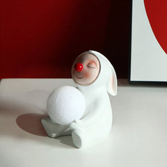 Rabbit Resin Desk Lamp